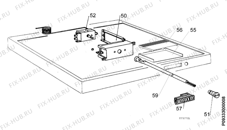 Взрыв-схема холодильника Privileg 872889 1 - Схема узла Electrical equipment 268